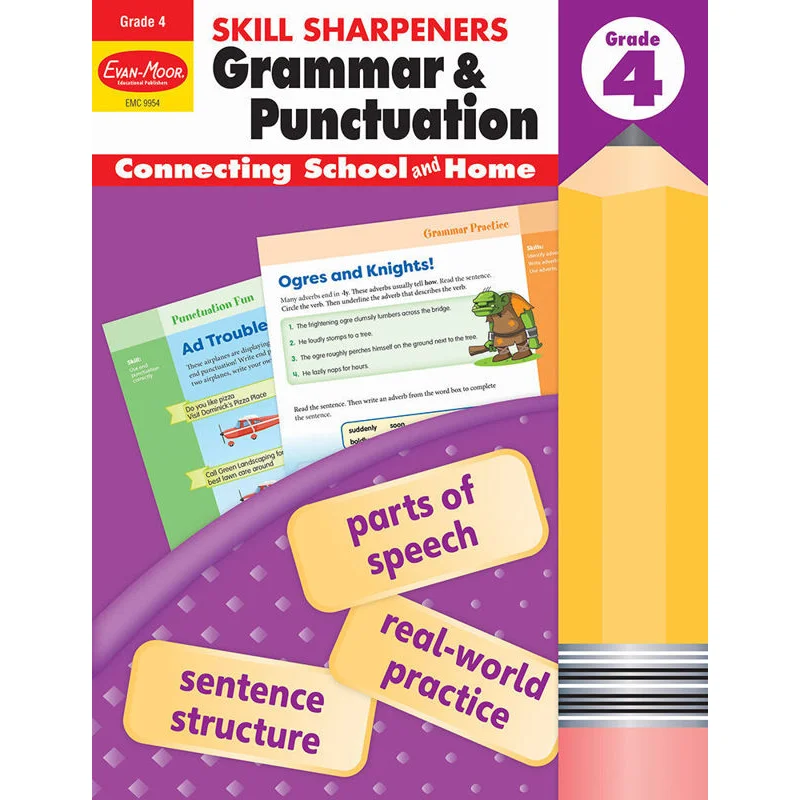 

Точилки для навыков грамматики и пунктуации 4 класса EvanMoor EvanMoor 9781629388724 Книга