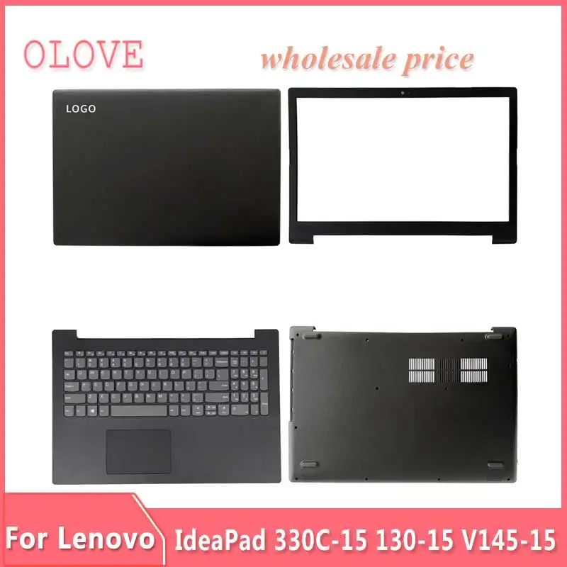 New For Lenovo IdeaPad 330C-15 130-15 V145-15 Laptop LCD Back Cover Front Bezel Upper Palmrest Bottom Base Case Keyboard Hinges