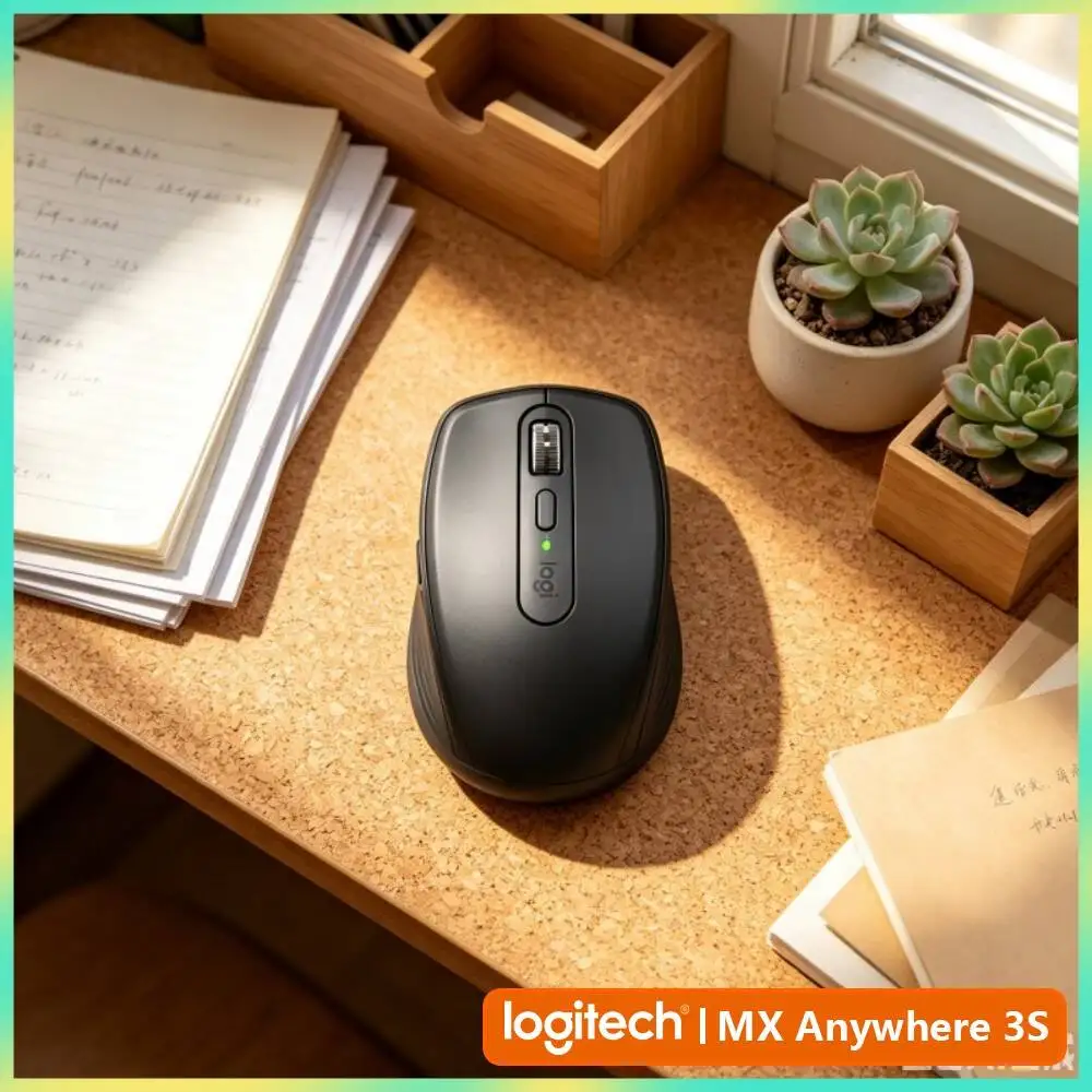 Creator MX Anywhere 3S - 8K DPI, MagSpeed Scroll, USB-C Fast Charge, Ideal for Fitness Store Window Design & Studio Task