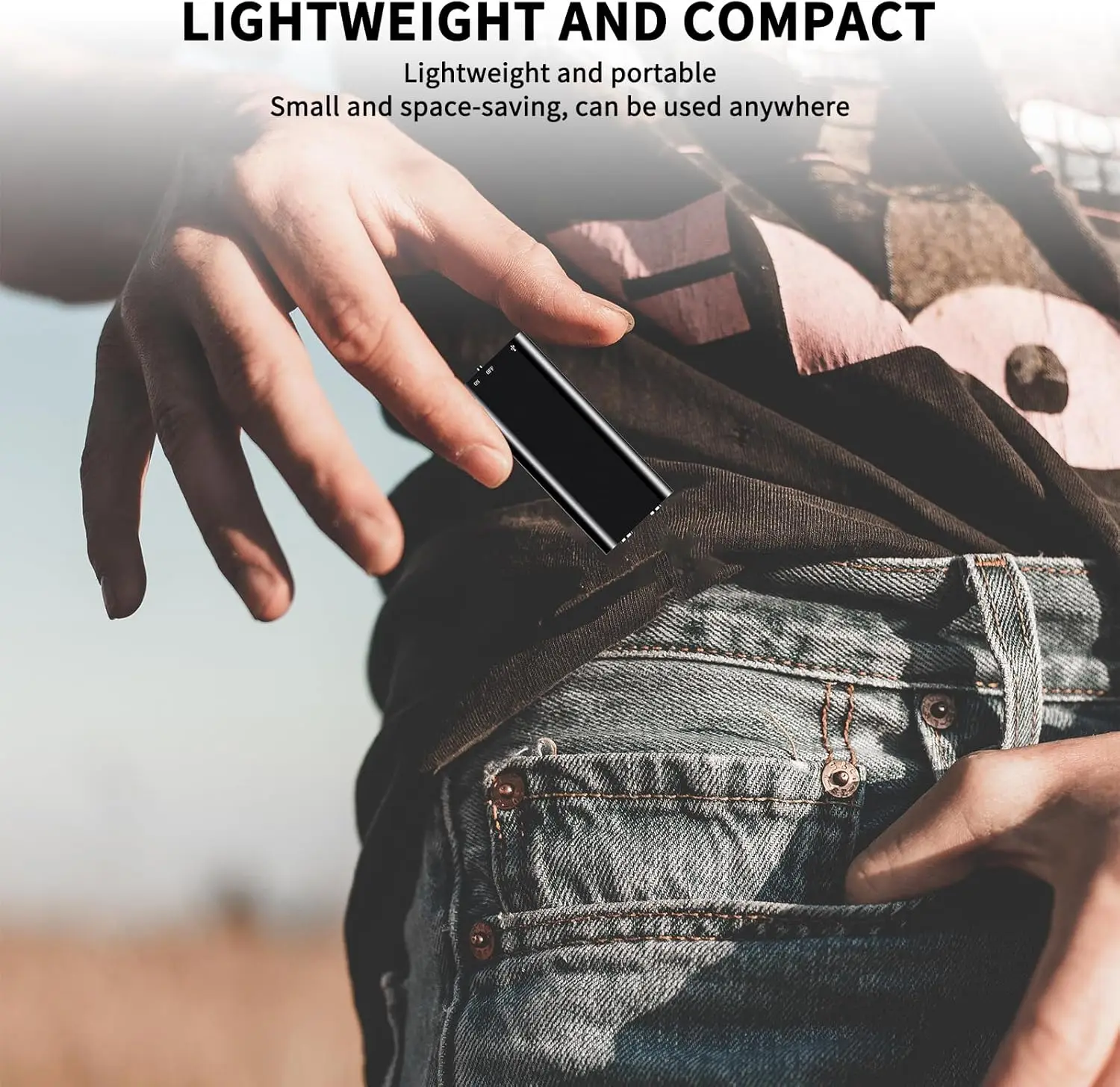 8GB/16GB 超薄型ミニボイスレコーダー デジタルプロフェッショナルグレード 音声起動 ノイズリダクション録音 MP3プレーヤー