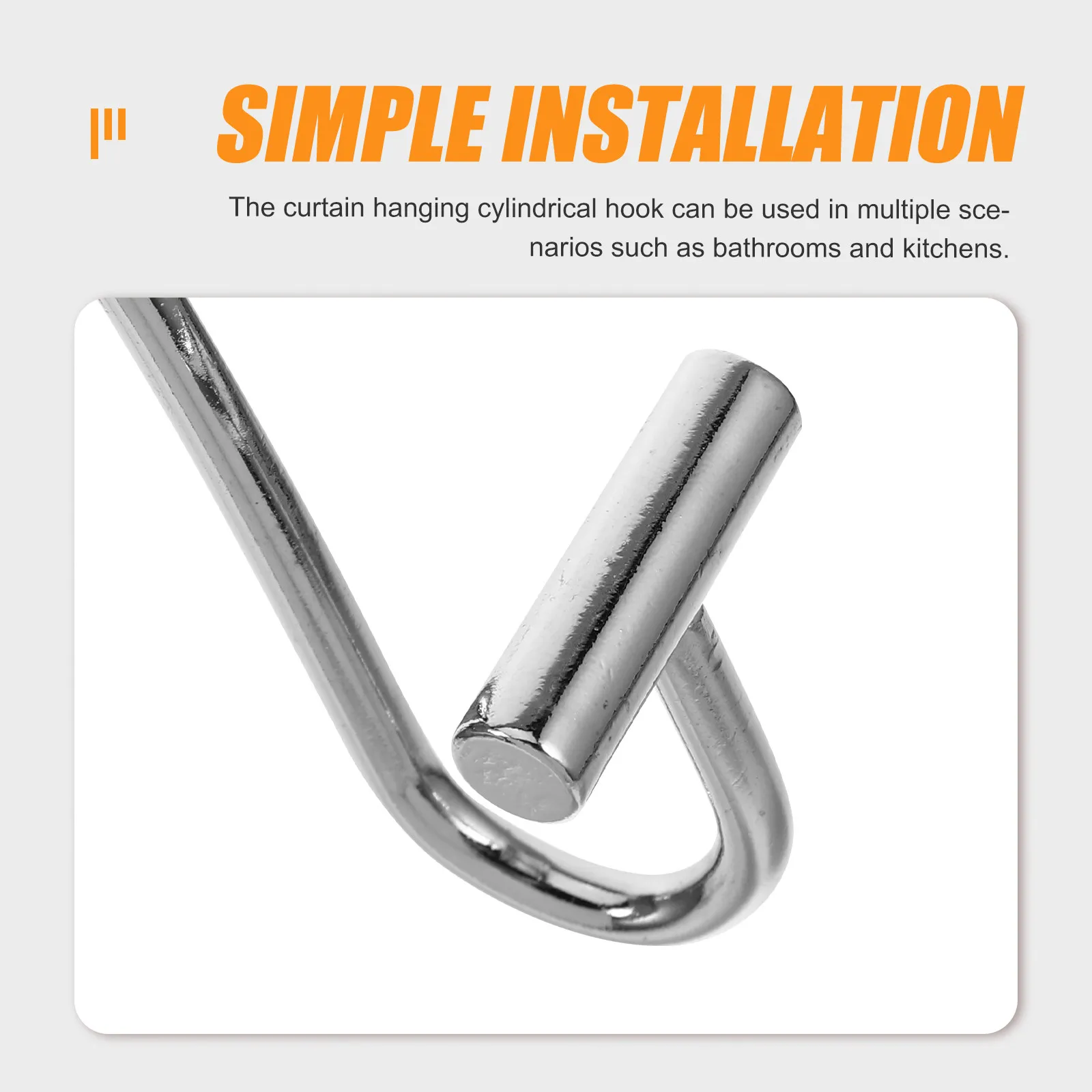 Shower Curtain Hooks 12 Piece S Shape Iron Alloy Non Slip Smooth Sliding Bathroom Hangers for Home Decor