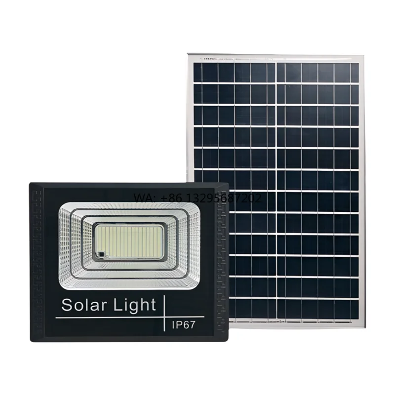 Sunshine New Arrival 60w LED Solar Flood Light Light Waterproof IP65 Remote Control Garden Power Outdoor ABS Lamp Body
