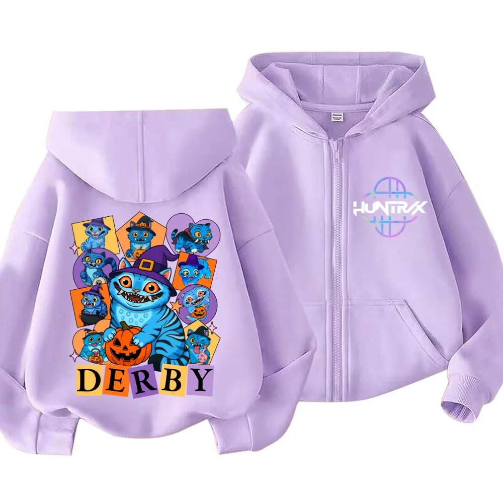 

Новая детская толстовка с капюшоном в стиле K-pop Demon Hunters в стиле A-Z для девочек, спортивная рубашка для мальчиков с мультяшным принтом