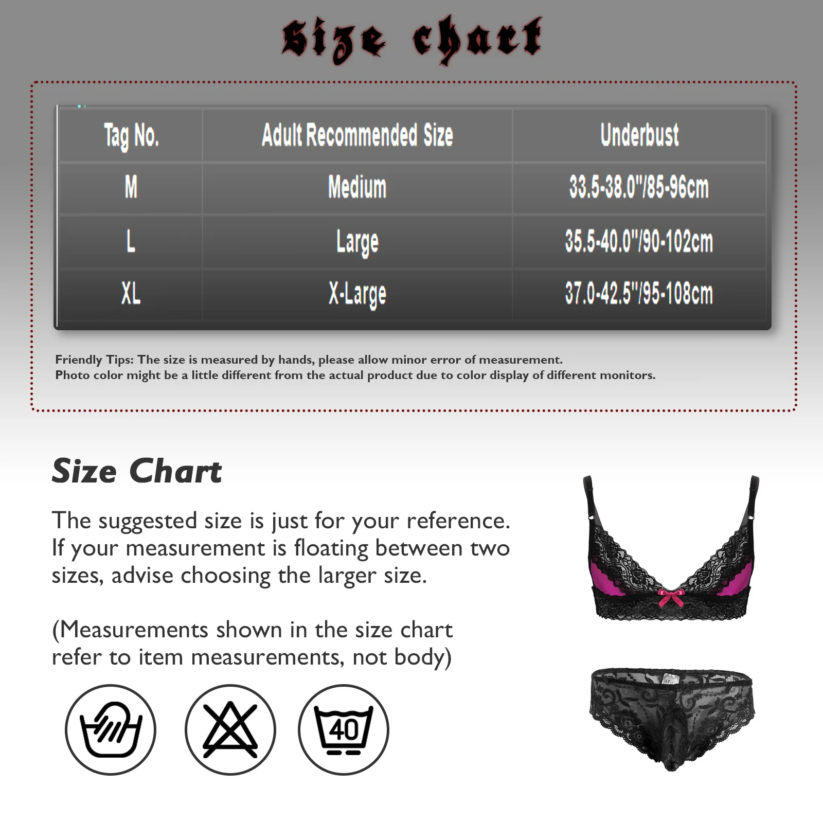 Mens Sissy Crossdresser Lingerie Lace Set Adjustable Shoulder Straps Bra Top with Bulge Pouch Briefs Underwear Nightwear