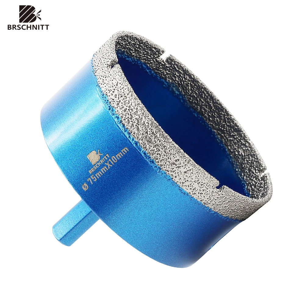 

BRSCHNITT 1pc Diamond Drill Core Bit for Granite Marble Tile Ceramic Triangle Handle Hole Saw Drill Bit