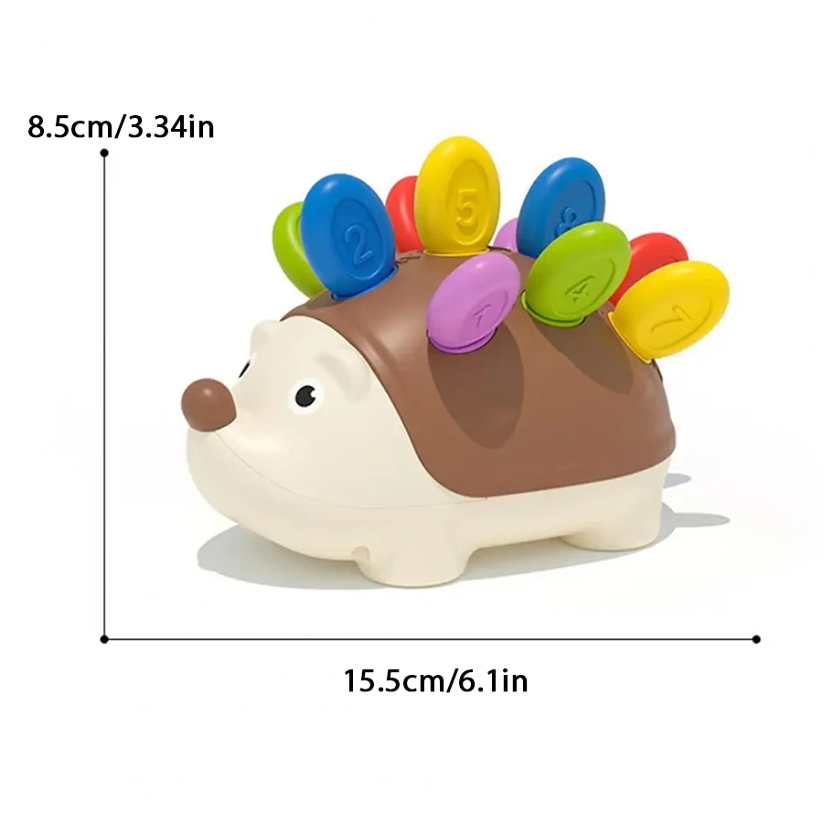 Hedgehog Peg Jogo de Tabuleiro para Crianças, Treinamento de Habilidades Motoras Finas, Montessori, Puzzle Toy, Coordenação Mão-olho, Idades 1 a 3, Aleatório