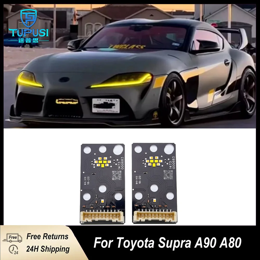 

Yellow LED Board for Toyota Supra A90 A80 Yellow Drl Chip Upgrade supra Led Drl Color Change Headlight Yellow Conversion