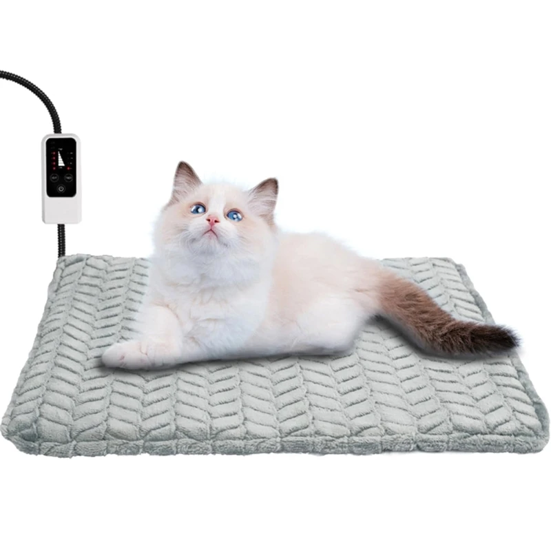 

Adjustable Heating Pad Blanket Dog Cat Mat Bed Pet Electric Warmer Pad Indoor 6XDE