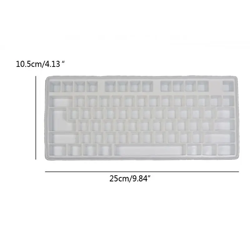 Computer Keyboard Mold DIY Mechanical Keyboard Silicone Mold Epoxy Mold Resin for Key Caps Molds for DIY Art Craft Tools