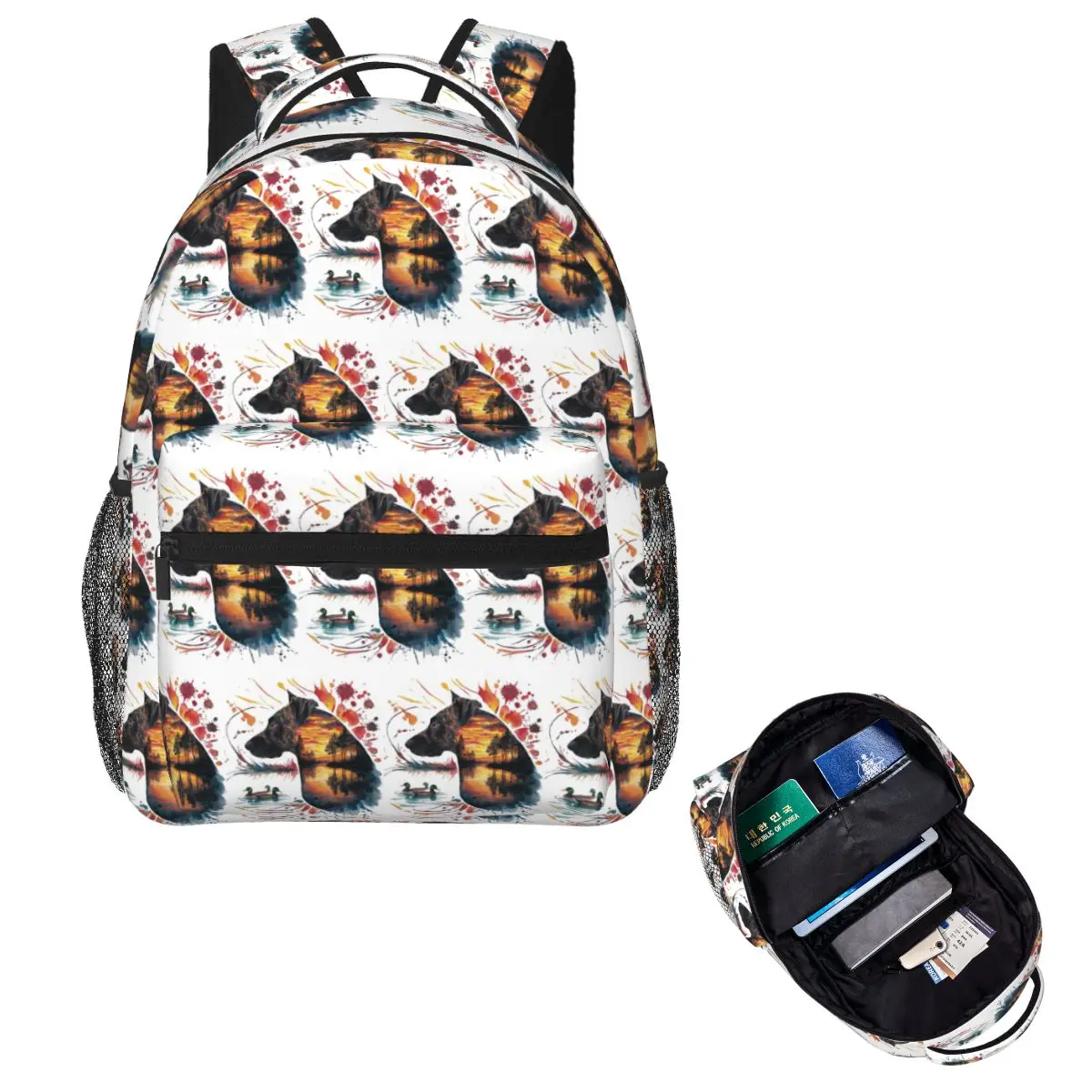 

Dog -Dream Student Backpack School Bag Hiking Travel Daypack for Boys Girls Fashion Bookbag Shoulder Bags