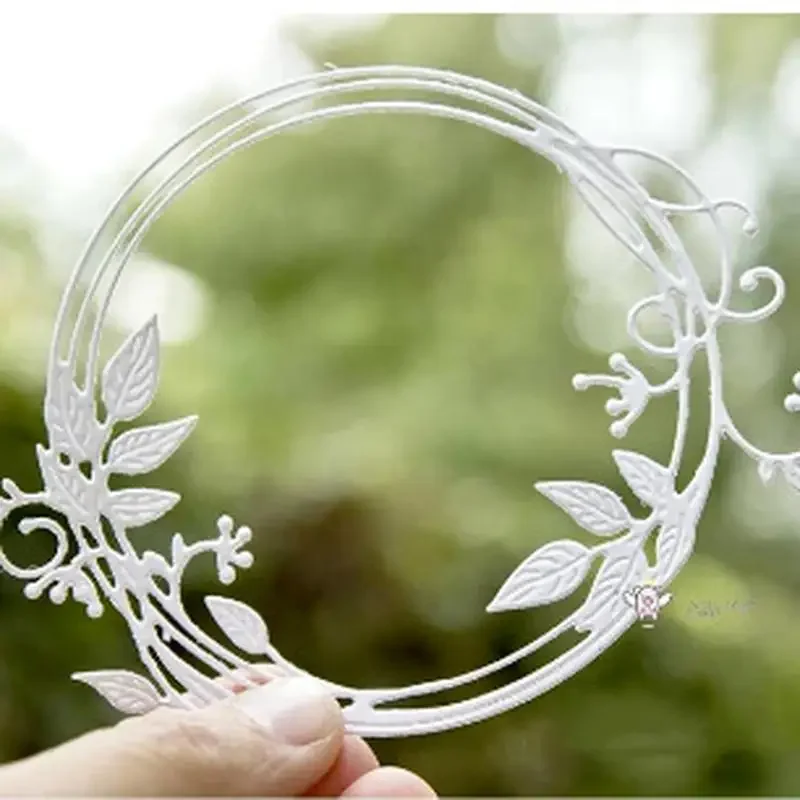 Piggy Craft Metal Cutting Dies Cut Die Mold Autumn Letter Leaf Ring Scrapbook Paper  Knife Mould Blade Punch Stencils