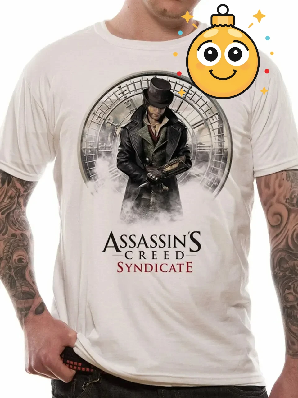 Syndicate Jacob Frye Big Ben Clock T Shirt. Short Sleeve 100% Cotton Casual T-shirts Loose Top Size S-3XL