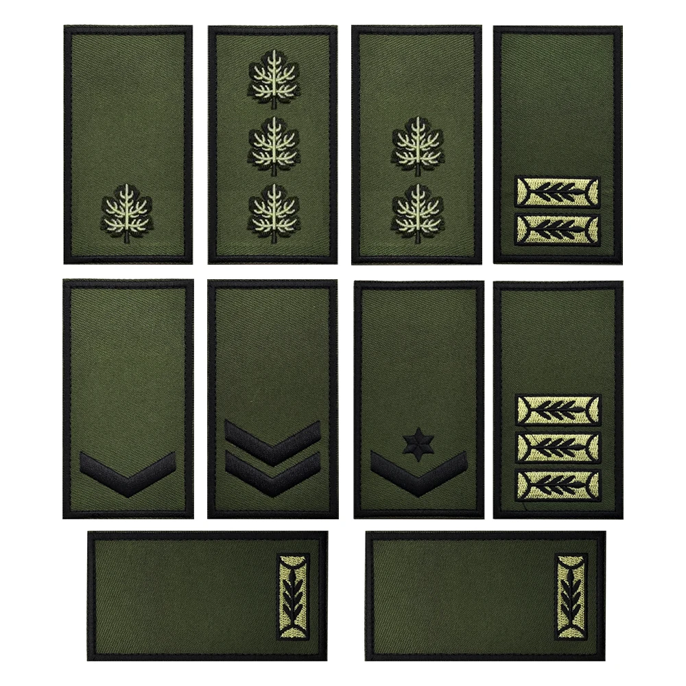 Army Green Hot New Style Israel Army Rank Embroidery Patch Sew On Military Overcoats Shoulder Bag Hat Sticker Cloth Applique