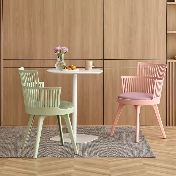 

*% Modern Stackable Plastic Dining Chairs-Durable & Lightweight Waterproof For Living Rooms & Restaurants#