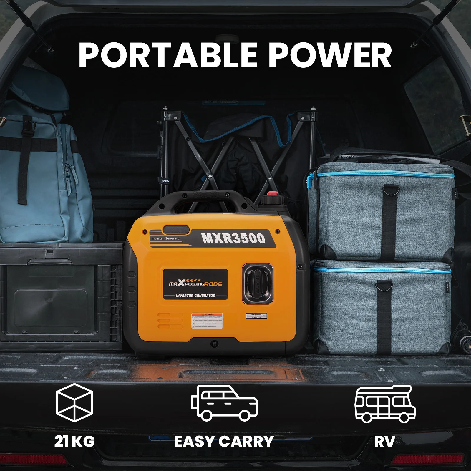 Générateur d'onduleur 3500 générateur silencieux Portable pour camping-cars/RV pour RV