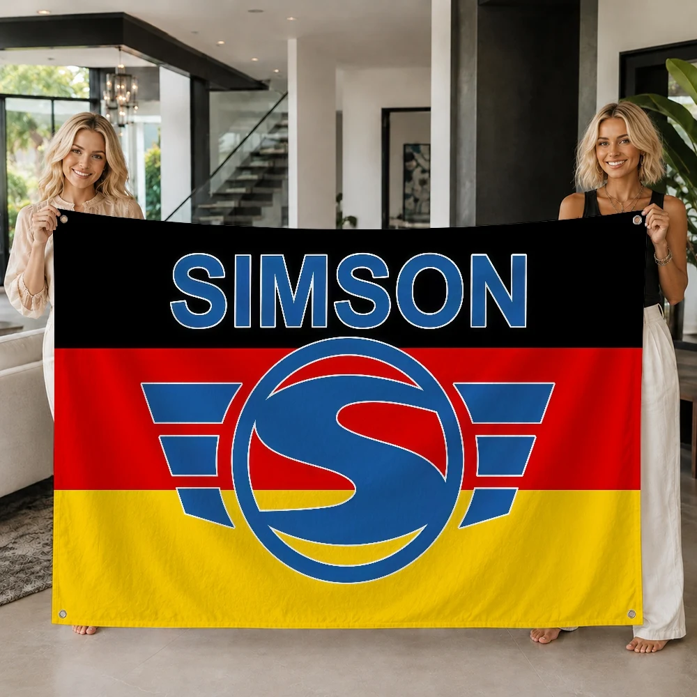 Simson Moto Brand flag Decoration Outdoor Picnic Party Art Hanging Home Camping Party Banner