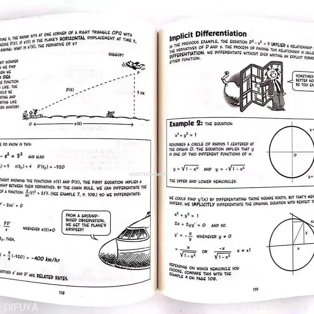 8 libri la guida dei cartoni animati alle statistiche/chimica divertenti fumetti scientifici libro di storie inglesi aiuta il bambino a leggere la