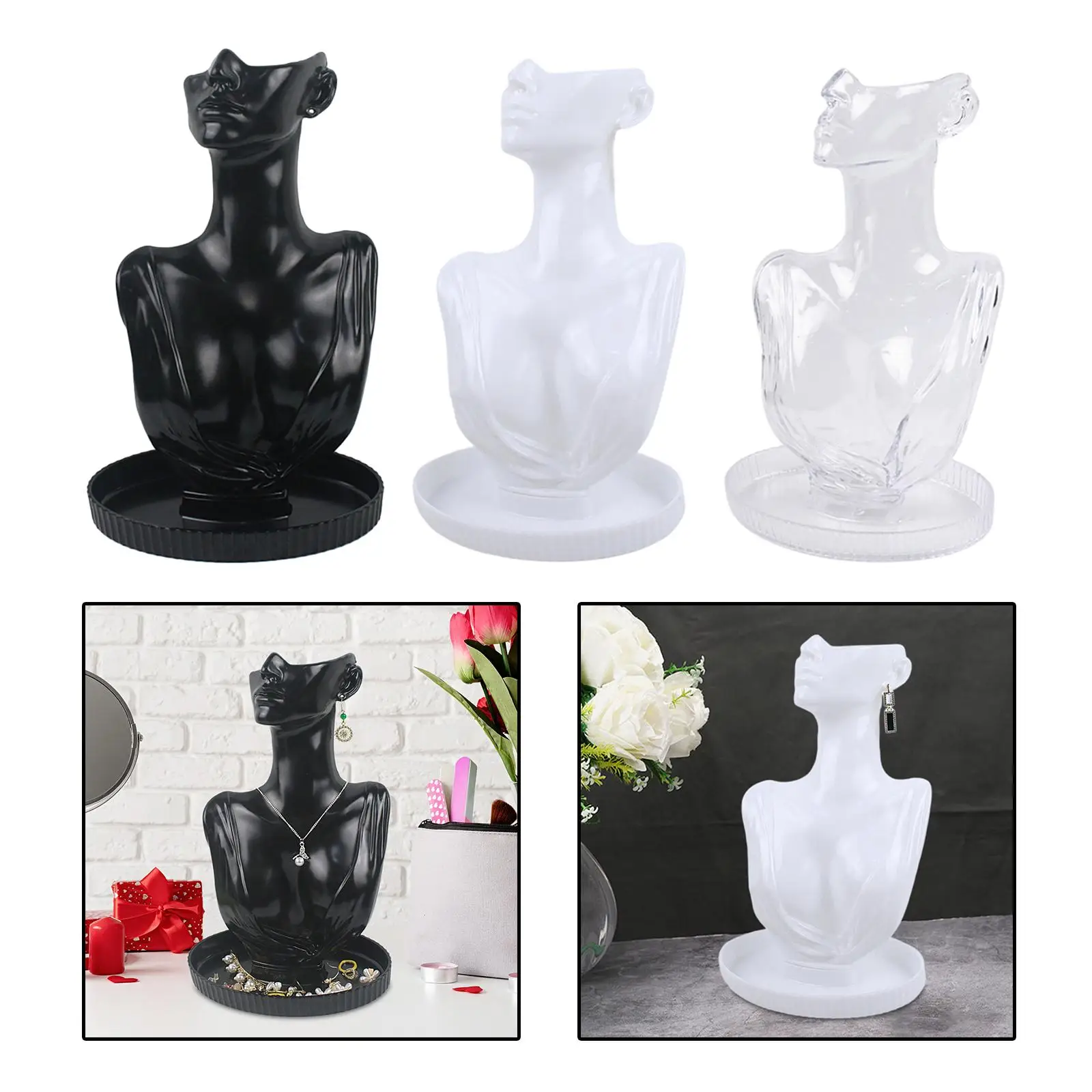 Pendant Necklace Display Model Decorate Storage Rack Necklace Display Necklace Chain Jewelry Bust for Girls Presentation Shop