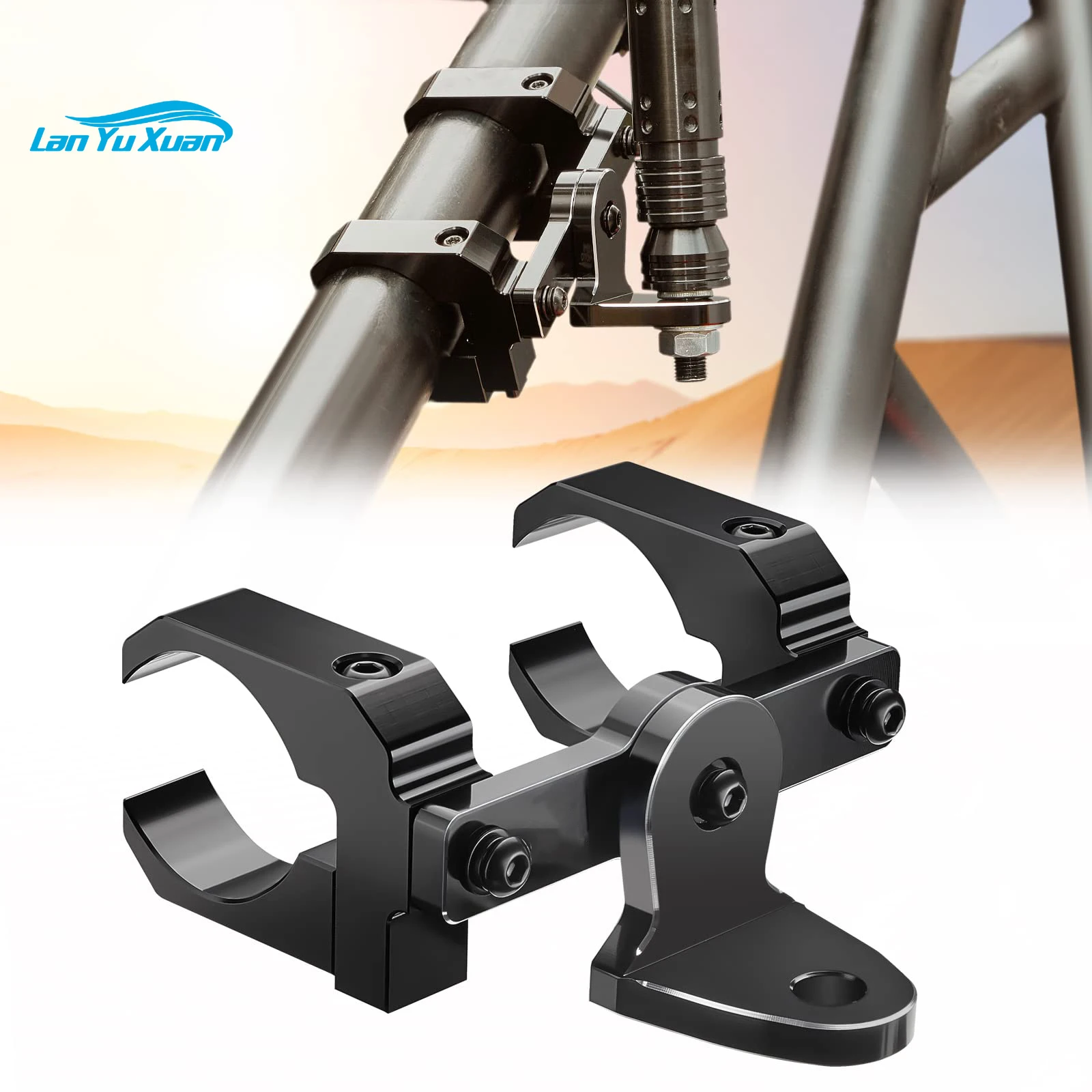 

Heavy ATV UTV Flag Mount Whip Light Clamp Mount Holder for 1.5 - 2 inch Roll Bar Compatible For Polaris RZR 900 1000 pro