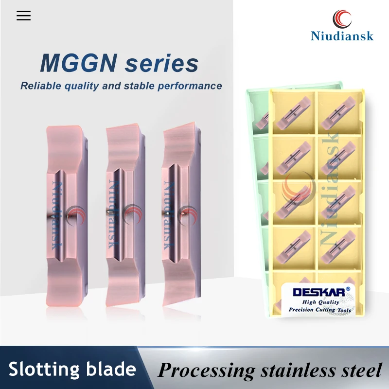 

MGGN Series Grooving Insert MGGN150/MGGN300/MGGN500-JM R/L-8 R/L-15 JV LF6018 CNC Machining Center Stainless Steel Slotted Blade