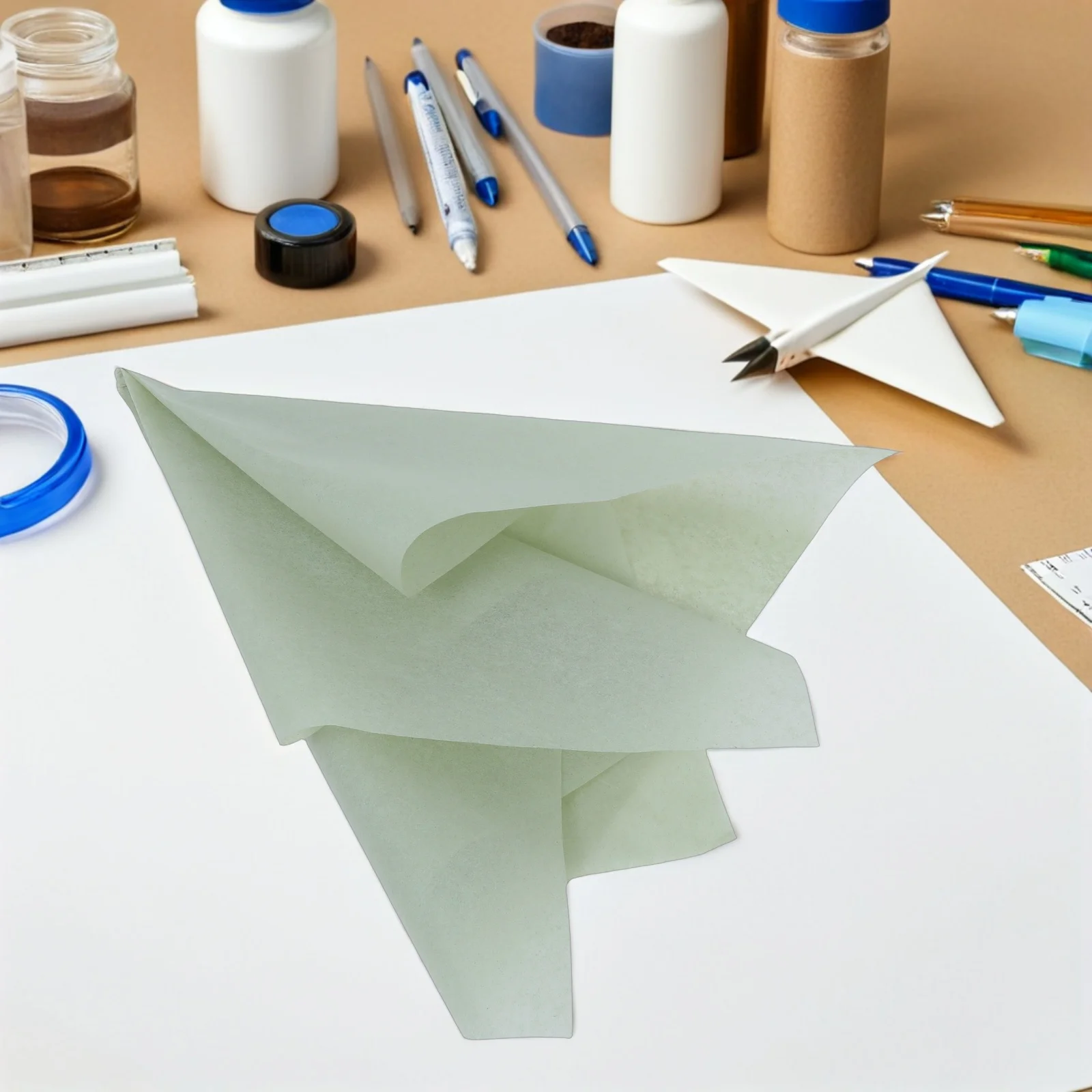 

Gift Wrapping Paper 50X35Cm Sage Green Tissue Sheets Floral Packaging For Weddings Birthdays Christmas Bouquet Wrapper