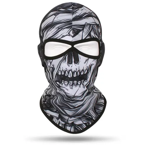 Ski Mask 2 Hole Windproof Balaclava Skull Full Face Mask Men Women Head Neck Warmer Face Cover Motorcycle Cycling Biker Hood Cap - Image 7