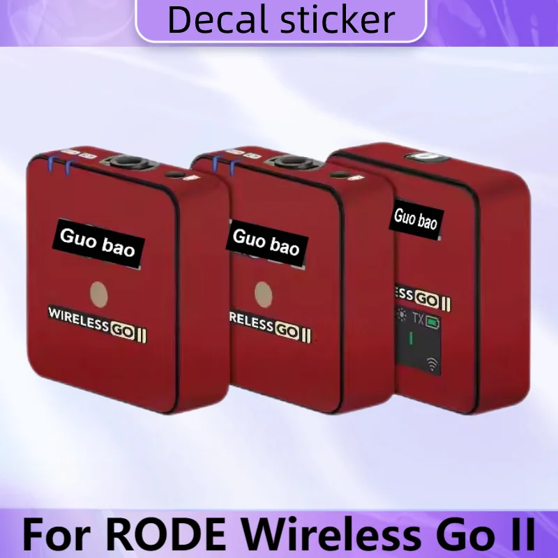 

For RODE Wireless Go II Decal Skin Vinyl Wrap Film Microphone MIC Body Protective Sticker Coat WirelessGoII WirelessGo 2 M2