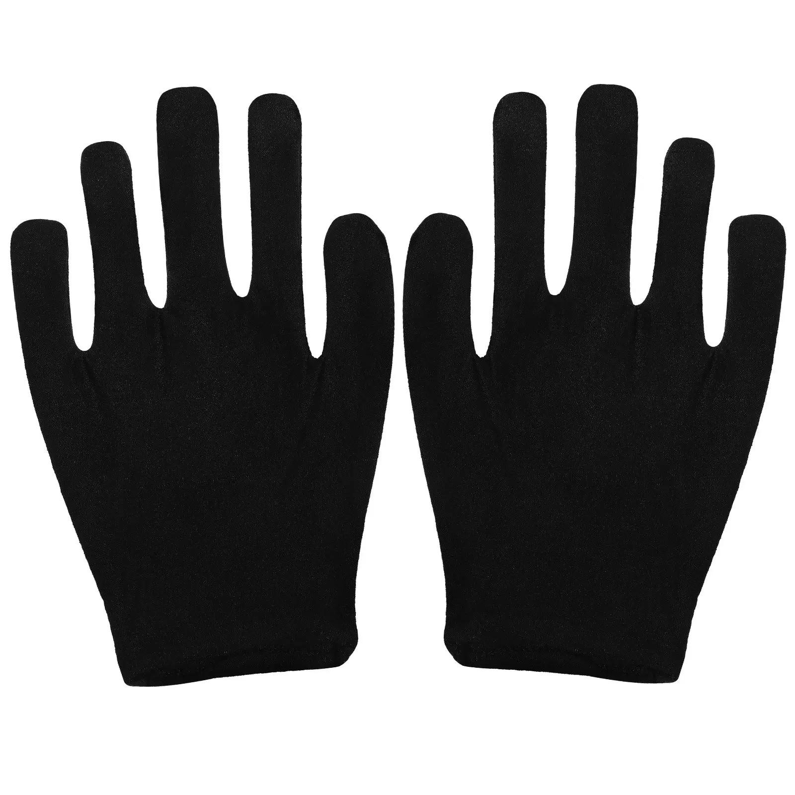 12Pairs Stretchable Cotton Gloves Lightweight Washable for Dry Hands Moisturizing Jewelry Inspection Silver Coins Etiquette