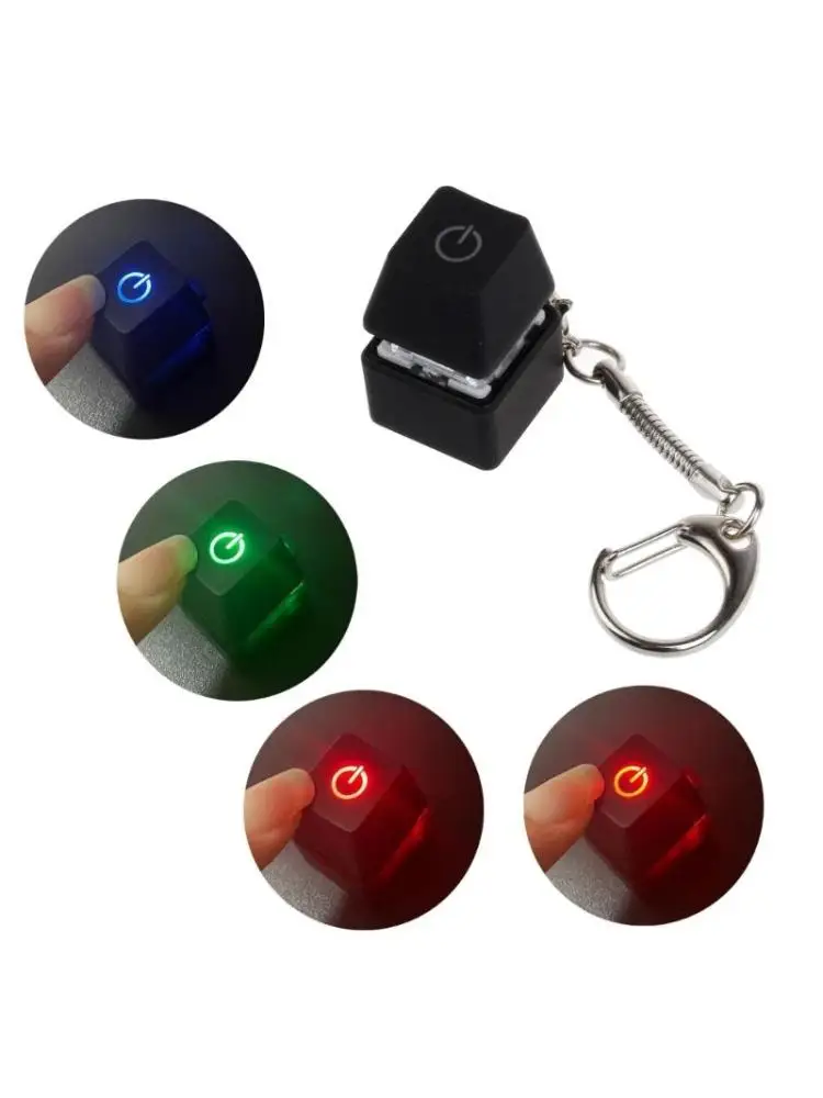 LED RGB Backlit Cherry Switch Tester Stress Relief Switch Keychain