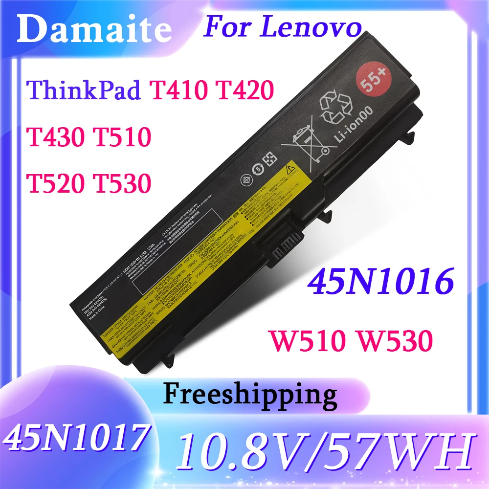 

T410 Battery 45N1017 45N1016 For Lenovo ThinkPad L512 L412 L520 E425 E520 E525 W520 T420 T510 T520 42T4751 W510 W520 SL410 SL510