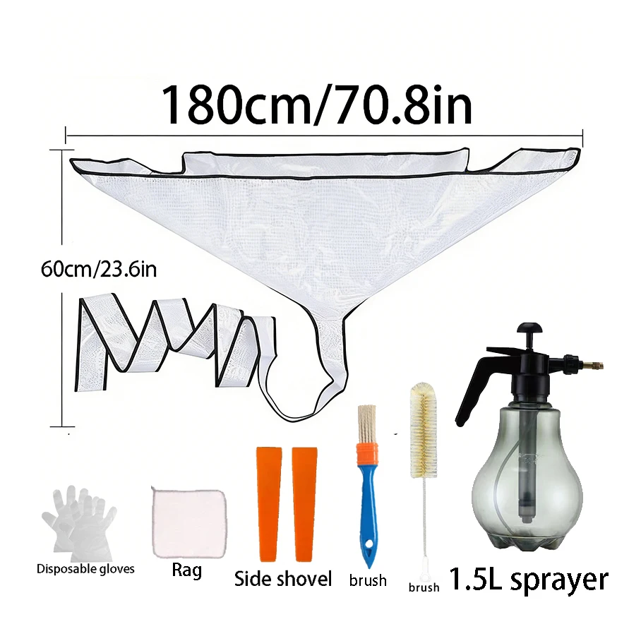 180cm large-sized summer air conditioner cleaning cover hanging AC water bag thicken tools suitable for all air conditionersed