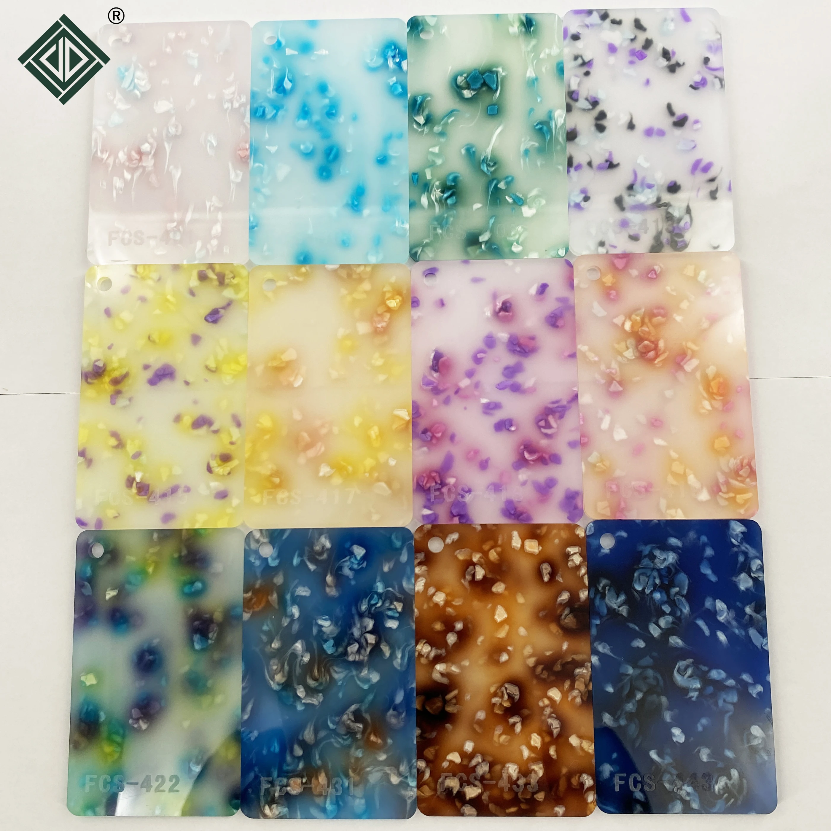 Fancy Acrylic Sheet, Plexiglass for Keychain, Ornament Decoration, Pendant Stand, DIY Artwork, 3mm Thickness, 2 PCs