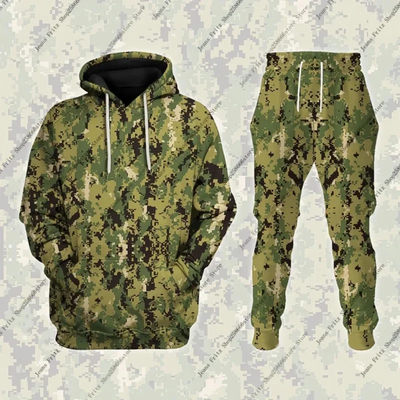 

Popular Camouflage Hunting Animal 3D Print Hoodies Suit Man Woman Tracksuit Pants 2pcs Sets Kids Pullover Cosplay Hoodie