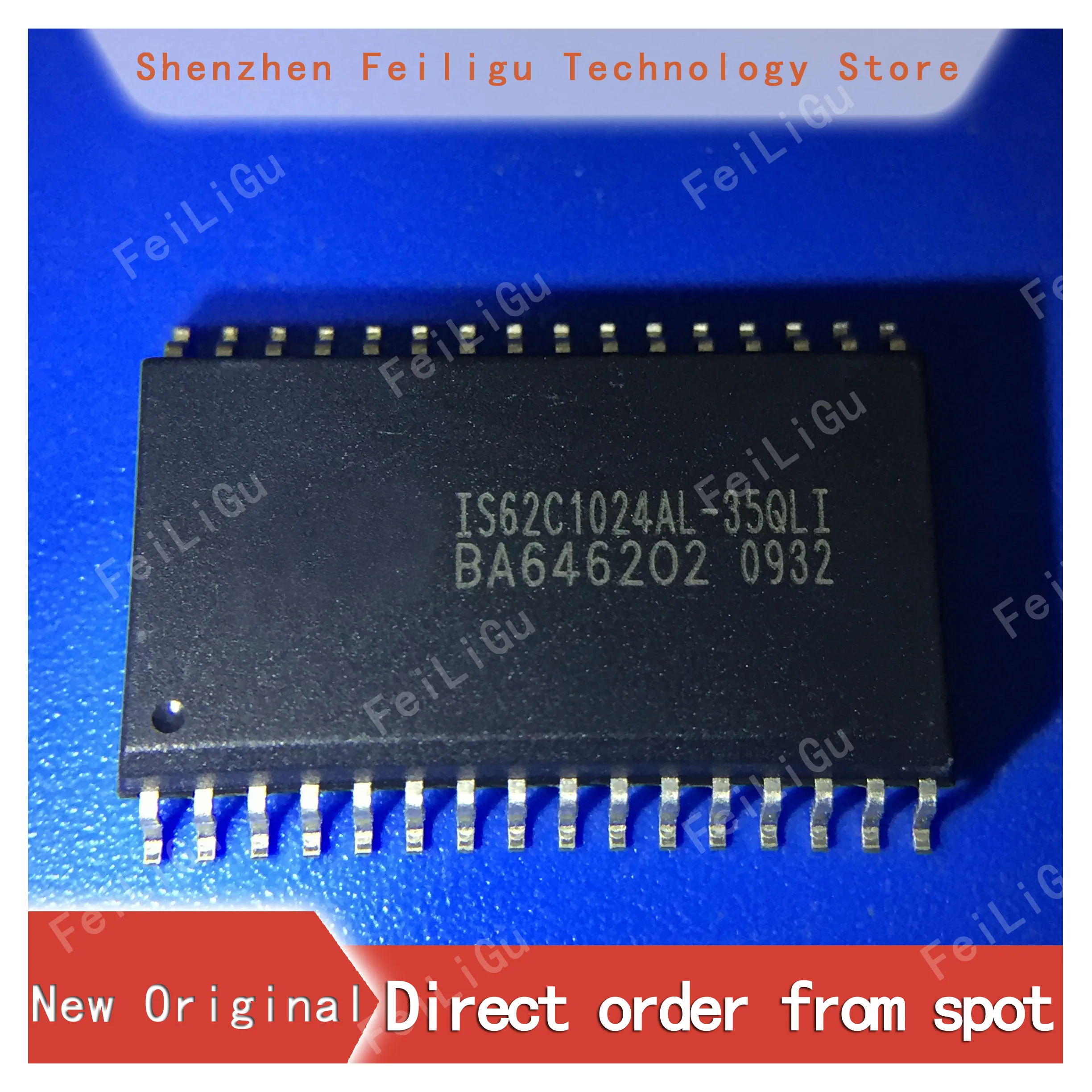 1/10/30PCS 100% (New) Original IS62C1024AL-35QLI IS62C1024AL Package:SOP32 SRAM Memory 1Mb Chip