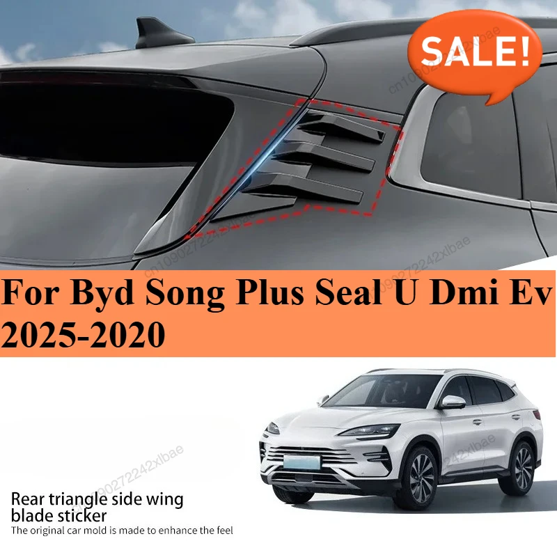 

Car Styling Rear Triangular Blind Trim Louver Window Side Cover Accessories Sticker For Byd Song Plus Seal U Dmi Ev 2025-2020