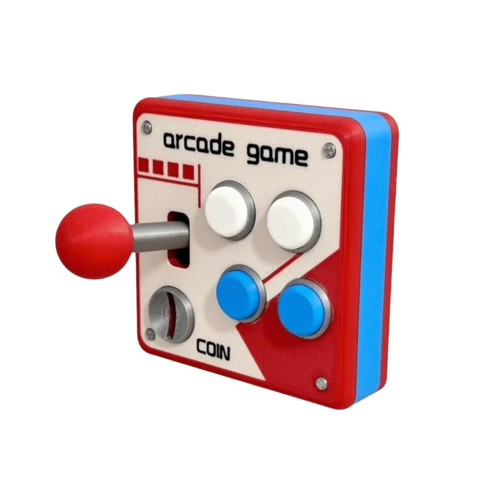 86 Switch Panel Cover Retro Arcade Style Joystick Design Wall Switch Plate Wall Switch Decor Red Blue White