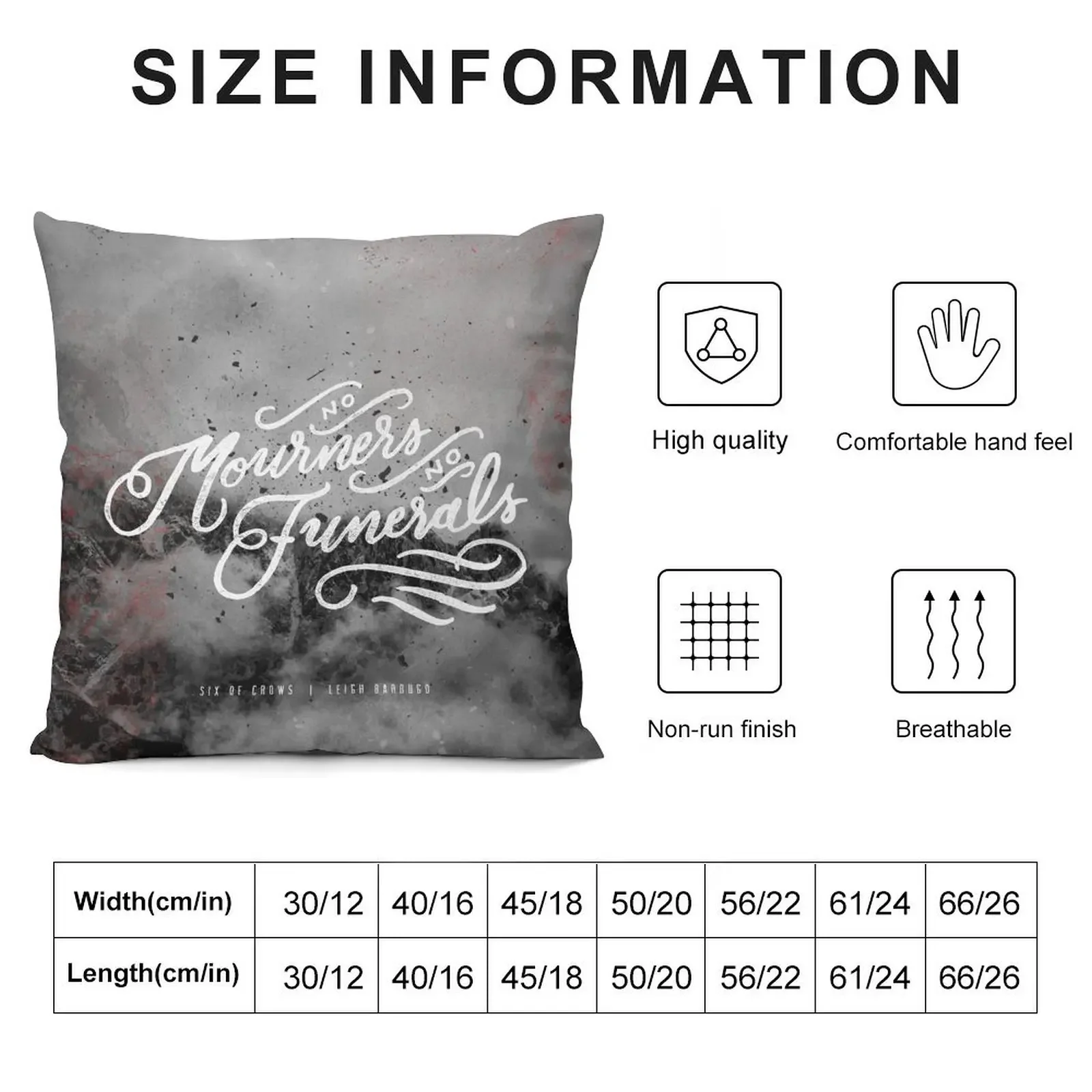 No Mourners, No Funerals Throw Pillow Cushions For Sofa Elastic Cover For Sofa pillow