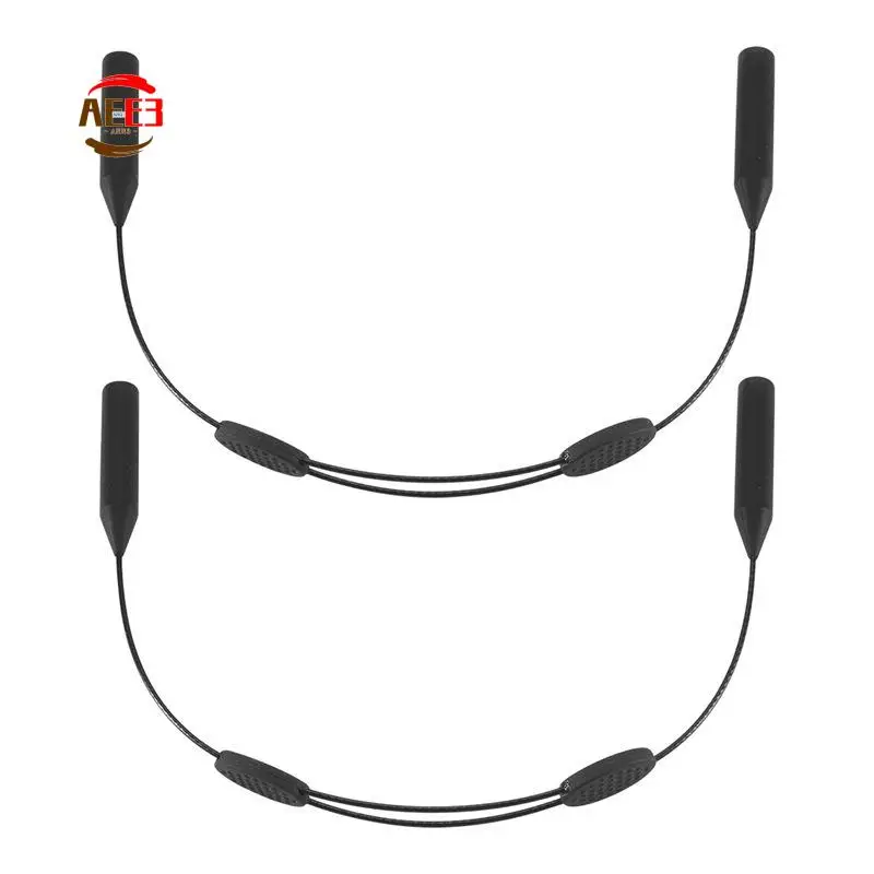 AEE3-2PCS Glasses Strap Neck Cord Sports Eyeglasses Band Sunglasses Rope String Holder