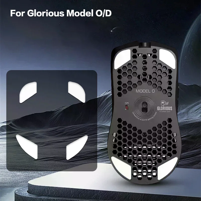 1set Mouse Foot Replacement Sticker Glorious O/model D Computer High Quality Durable Material Easy To Install Ideal Gift Choice