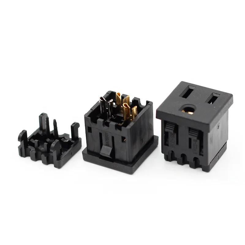 IEC 15A 125V AC power American US estándar socket 3 PIN plug PDU socket conector