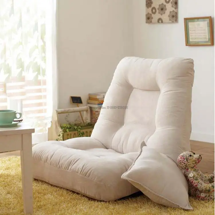 

Folding sofa chair tatami lazy sofa floor chair computer reading back soft seat bed with pillow Lounger Seat Pouf Japanese style