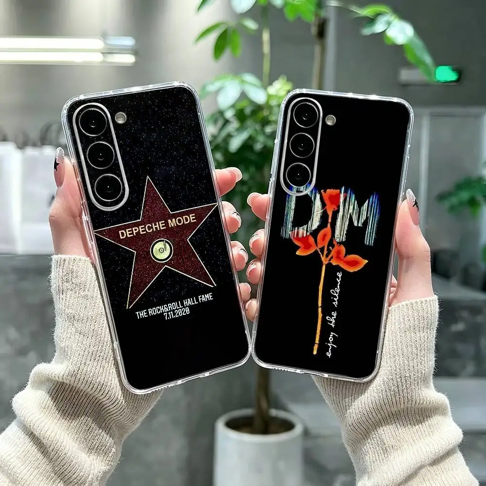 Hot DM Violator D-Depeche Modes  Clear Hard Phone Case For Samsung A71, A70, A52, A51, A40, A30,Transparent Cover