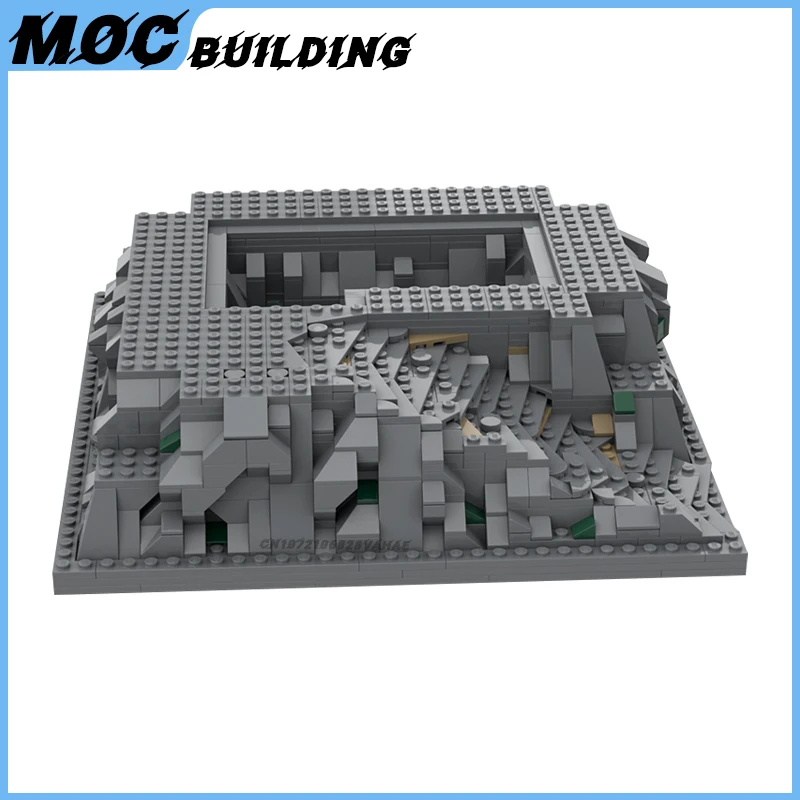 Moc Building Blocks 3D Base Castle City Series Street Views Model Mountain Ground Baseplate Technology Bricks Creative Toys Gift