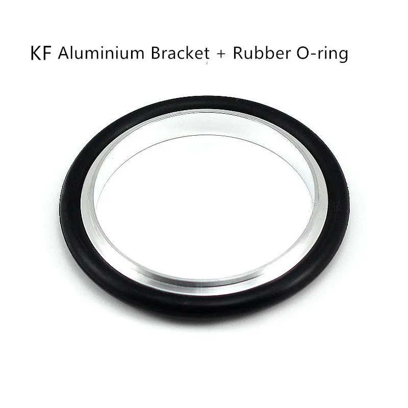 5Pcs KF10 KF16 KF25 KF40 KF50 SS Aluminium Center Bracket + Rubber O-ring for Vacuum Tri Clamp Fittings Pipe Clamp Triclamp