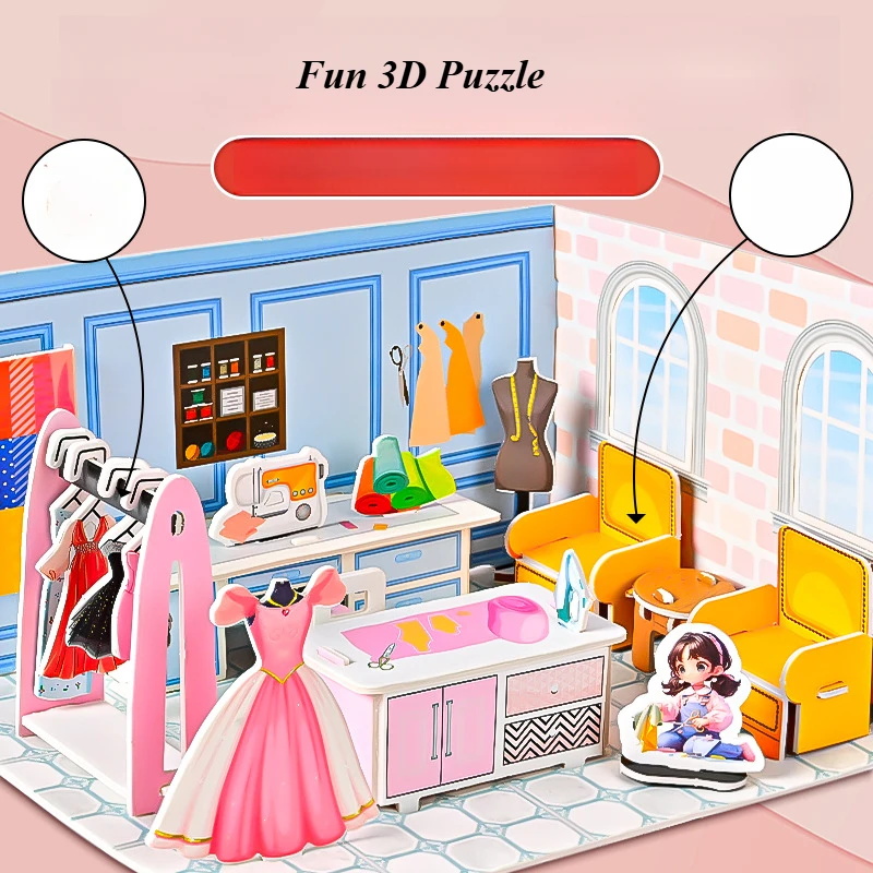 

3d ручная стерео тихая книга без вырезов стерео сцена сборка детский сад игрушка настольная стерео сборка взаимодействие родителей и детей