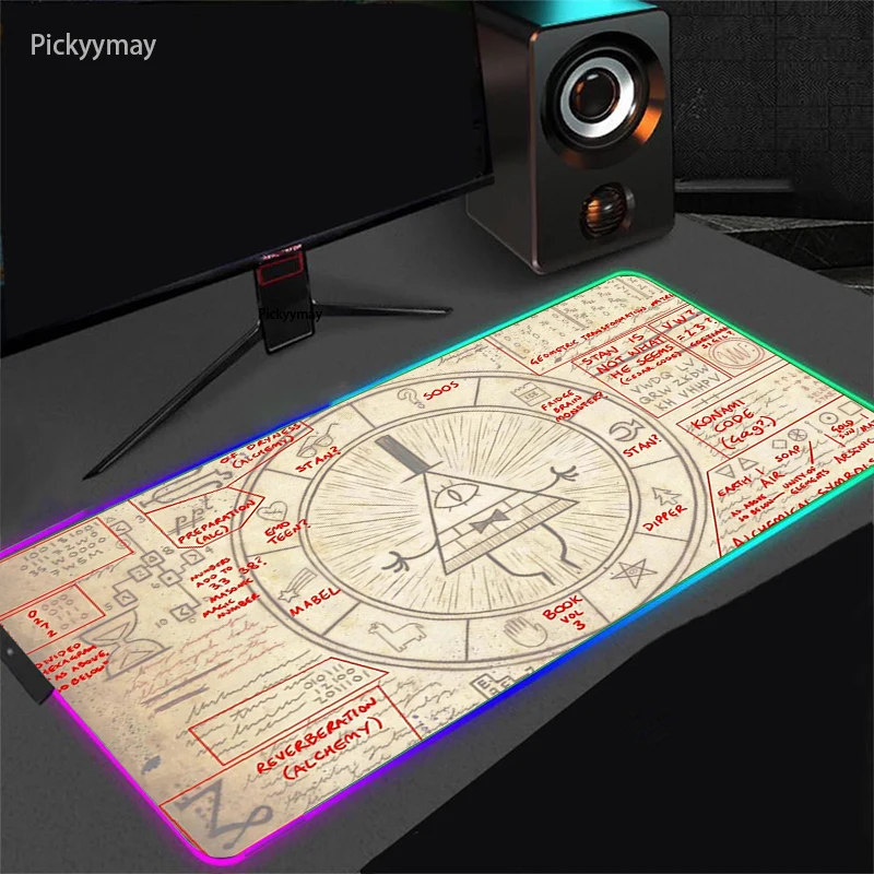 RGB Gaming Play Mats XXL Mousepad Anime Cartoon Large Gamer Mouse Pad  Computer PC Mat Notbook Pads Keyboard Desk With Backlight