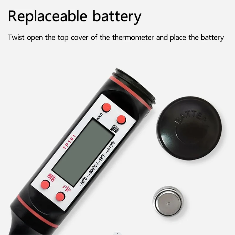 

PARMA 300℃ Digital Food Thermometer For Meat Kitchen Cooking Water Milk Food Probe Temperature Meter BBQ Electronic Oven Tool