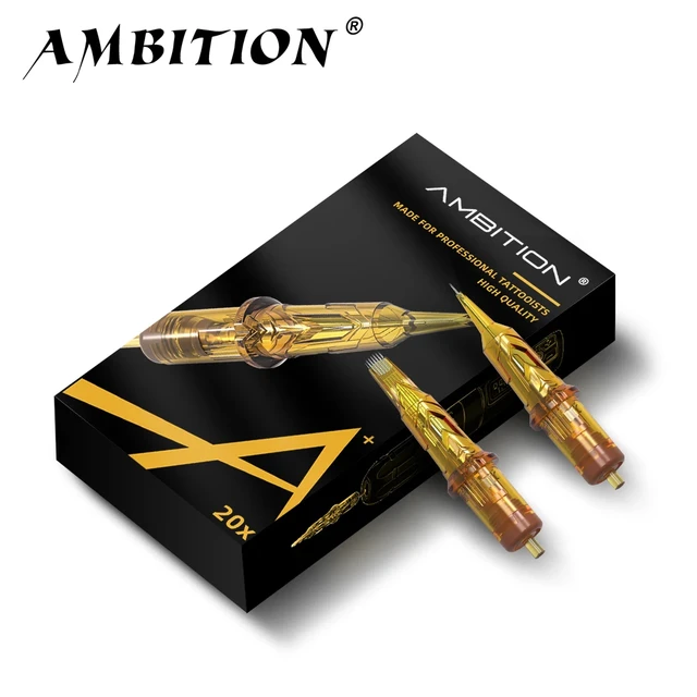 Ambition Glory 20szt Mieszane Rozmiary RL RM M1 RS Igły do tatuażu Dostawa do maszynki do tatuażu SMP Makijaż permanentny Sterylizowany