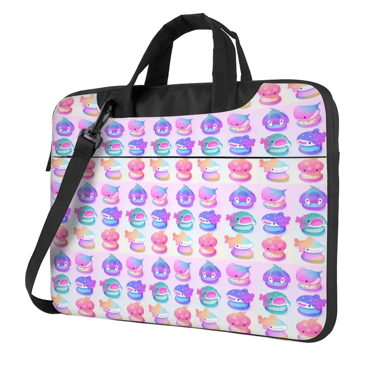 Sea Macaron Crossbody Laptop Bag Case Computer Bag Resistant Protective Notebook Pouch for Macbook Pro Lenovo