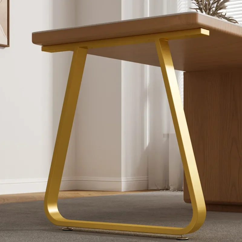 Iron Art Support Feet High-Temperature Painted Bar Stand Single-Side Table Legs Stable Heavy-Duty Table Parts Contemporary Style